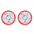 Ocpty Cab Marker Light 5pcs Smoke Covers Top Roof Running Assembly Waterproof 12v T10 Red Led Bulbs Fit For 1999-2002 Dodge Ram