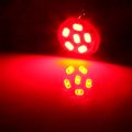 Ocpty Cab Marker Light 5pcs Smoke Covers Top Roof Running Assembly Waterproof 12v T10 Red Led Bulbs Fit For 1999-2002 Dodge Ram