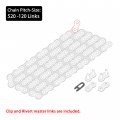 Caltric Non O-ring Drive Chain And Sprockets Kit Compatible With Polaris Xpress 300 1996 1997 1998 1999