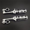Xkh Group Motorcycle Chrome Peg Mounting Kit With Zombie Sull Foot For Bike Equipped 1 Inch 25mm Front Engine Guard Frame Tube