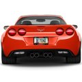 Ipick Image Made For Chevrolet 2005 Corvette C6 Dual Logo Racing Stripe Metal License Plate Frame