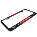 Ipick Image Made For Chevrolet 2005 Corvette C6 Dual Logo Racing Stripe Metal License Plate Frame