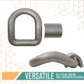 1 In Weld On Heavy Duty Forged Bent D Rings 47000 Lbs Breaking Strength Raw Finish Tie Down Anchors For Flatbeds Trucks And