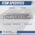 Auto Dynasty Dual Row Led Rear High Mount Chrome Housing 3rd Tail Brake Light Cargo Lamp Compatible With Toyota Tundra 07-18