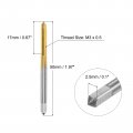 Uxcell Thread Tap Metric M3 X 0 5 Titanium Coated Cobalt Hss High Speed Steel 3 Straight Flutes Machine Mini Micro Screw
