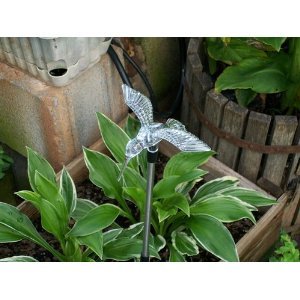 Solar Garden Led Light Hummingbird 2 Pieces Blue Landscape Path Lights With Lithium Battery