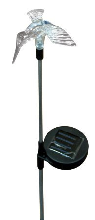 Solar Garden Led Light Hummingbird 2 Pieces Blue Landscape Path Lights With Lithium Battery