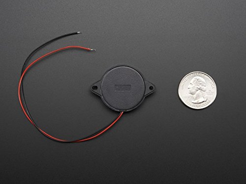 Adafruit Accessories Large Enclosed Piezo Element W Wires 1 Piece