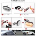 2pcs Full Amber Led Side Marker Lights For Mitsubishi Lancer Evo 1992-1998 Estate Coupe Sedan 1992-2000 Front Fender Turn