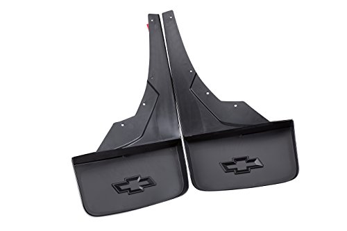 Gm Accessories 23387354 Rear Splash Guards In Black With Retainers And Bolts