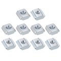 T Nuts 60pcs Galvanized Carbon Steel Slot Bolts 2020 Series M3 Hammer Head Fastener Sliding For Aluminum Extrusion Profile 