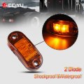 2 5 6pcs Amber Trailer Truck Fender Light Assembly Surface Mount Little Boat Marine Led Side Marker Rv Camper Accessories