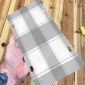 License Plate 6x12 Inches Plaid Grey Gingham Front Durable Automotive Metal Car Tag For Vehicle Sedan Suv