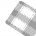License Plate 6x12 Inches Plaid Grey Gingham Front Durable Automotive Metal Car Tag For Vehicle Sedan Suv