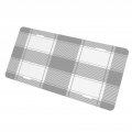 License Plate 6x12 Inches Plaid Grey Gingham Front Durable Automotive Metal Car Tag For Vehicle Sedan Suv