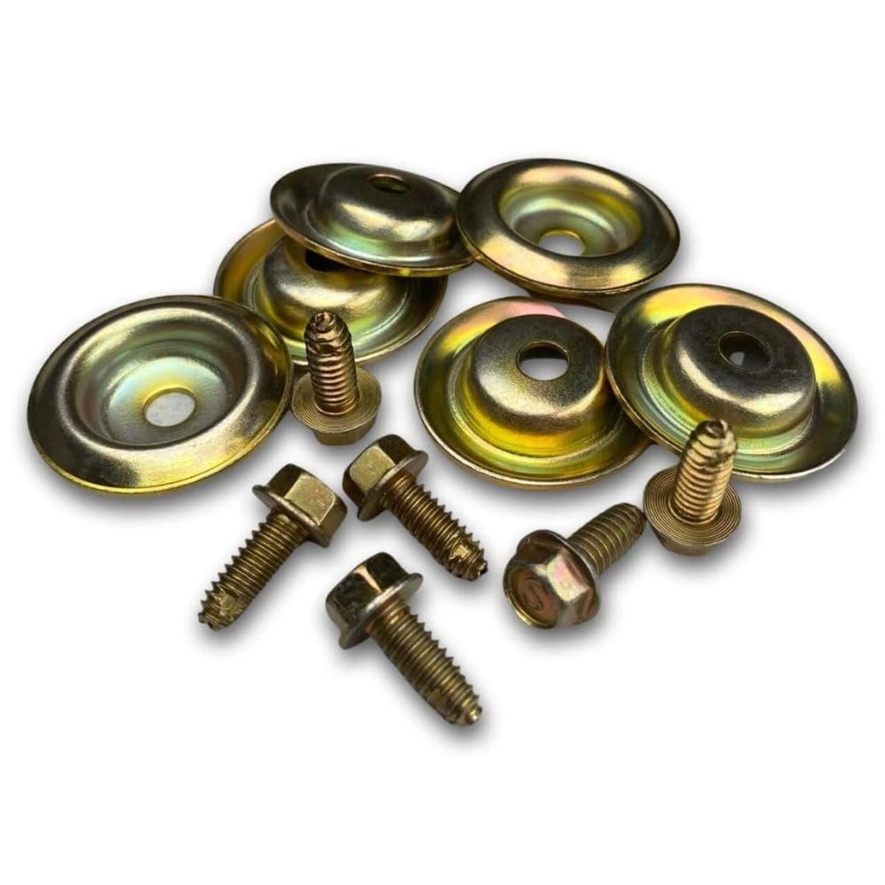 Skid Plate Washer And Bolt Kit For Polaris Ranger Rzr 6 Set Yellow Zinc Plated Replaces Part Numbers M8 Hardware