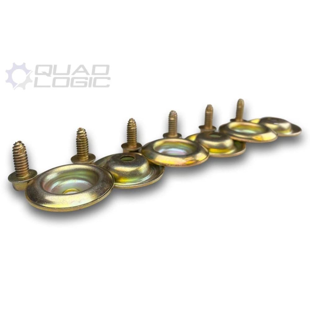 Skid Plate Washer And Bolt Kit For Polaris Ranger Rzr 6 Set Yellow Zinc Plated Replaces Part Numbers M8 Hardware