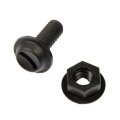 License Plate Fasteners Nylon Black Color 1 4 Inches 20 By 5 8 Dimensions 