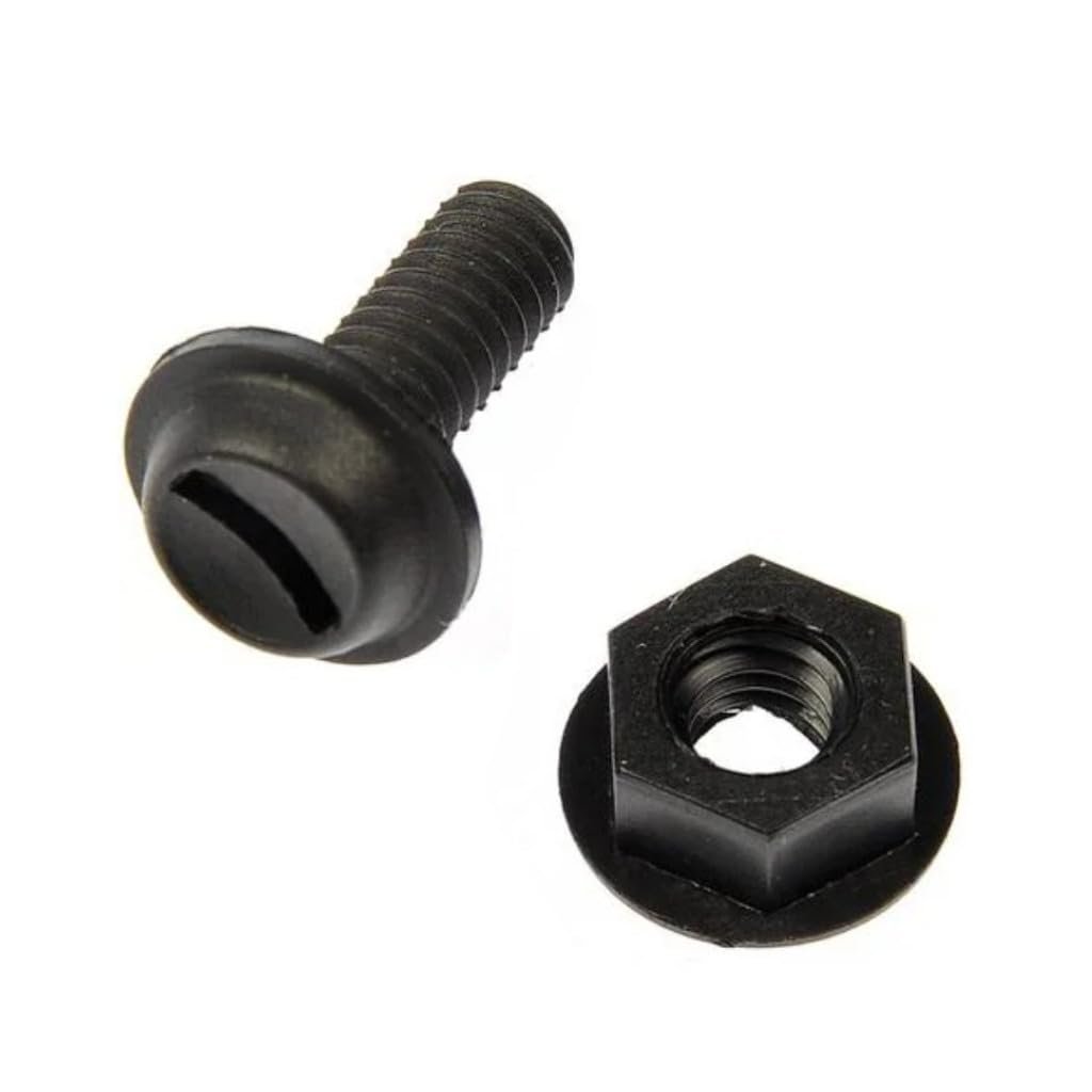 License Plate Fasteners Nylon Black Color 1 4 Inches 20 By 5 8 Dimensions