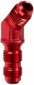 Dna Motoring Ft-1-9006-06-rd 6an An-6 3 8 Male Thread 45 Degree Bulkhead Flare Aluminum Finish Fitting Red 