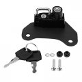 Acouto Motorcycle Hat Lock Aluminium Alloy Helmet Mount Hook Keys Locking Set For Indian Scout 2015-2018 Sixty 2016-2018 