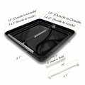 Httmt- 2pcs Black 14 X Replacement Impact-resistant Motorhome Rv Roof Vent Lid Cover Camper Trailer Fresh Air Ventilation Wind