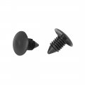 X Autohaux 30pcs 8mm Hole Dia Plastic Bolt Rivets Fastener Trunk Trim Panel Retainer Clips Black For Car