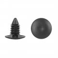 X Autohaux 30pcs 8mm Hole Dia Plastic Bolt Rivets Fastener Trunk Trim Panel Retainer Clips Black For Car