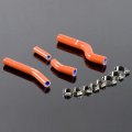 Gplus Silicone Radiator Coolant Hose Kit Clamps For Yzf450 Wr450 Yz450f 2003-2007 Dark Orange