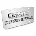 Ipick Image Made For Gmc Denali 3d Dual Logo Mirror Chrome Stainless Steel License Plate