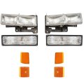 Sawyer Auto Headlight Assembly Set 8 Piece Mechanics Choice For 1994-1999 Gmc C1500 Suburban With Composite Head Lights 