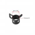 Uxcell Steel Band Clamp 9mm Inner Dia Fit 9 5-10 2mm Od Hose Spring Type Action Fuel Line Silicone Tube Clip Black 10pcs
