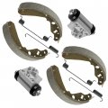 Caltric 2x Front Brake Cylinder With Pads Compatible Kawasaki Mule Sx 4x4 Xc Kaf400 2020 2021