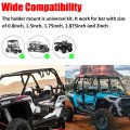 2 Pack Utv Gun Rack Roll Bar Holder Fits 0 85 In 1 5 75 875 Tubes For Polaris Rzr Ranger Can Am Kawasaki Snowmobile
