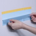 Uxcell Pre-taped Masking Film 43 3 In X 82 Ft Plastic Drop Cloth With Low-tack Painters Tape For Painting Protection Blue