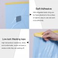 Uxcell Pre-taped Masking Film 43 3 In X 82 Ft Plastic Drop Cloth With Low-tack Painters Tape For Painting Protection Blue