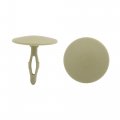 50 Pcs Beige 4mm Hole Diameter Pickup Trim Boot Plastic Rivets Clips For Car 