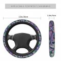 Foruidea Blue Green And Purple Abalone Pearl Shell Car Steering Wheel Cover Neoprene Automotive Anti Slip Sweat Absorption Auto