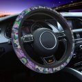 Foruidea Blue Green And Purple Abalone Pearl Shell Car Steering Wheel Cover Neoprene Automotive Anti Slip Sweat Absorption Auto