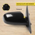 Ocpty Black Right Side Mirror Fit For 2006-2010 Hyundai Sonata Textured Glass Manual Folding Heated