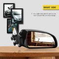 Ocpty Black Right Side Mirror Fit For 2006-2010 Hyundai Sonata Textured Glass Manual Folding Heated