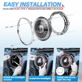 Mictuning 7 Inch Round Headlight Ring Mounting Bracket Chrome Color 1pcs