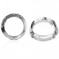 Mictuning 7 Inch Round Headlight Ring Mounting Bracket Chrome Color 1pcs