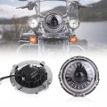 Mictuning 7 Inch Round Headlight Ring Mounting Bracket Chrome Color 1pcs