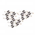 Uxcell 15 Pairs Electric Drill Motor Rotary Power Tool Carbon Brush 5 X 8 15mm Black
