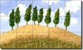 Ceramic Tile Mural Backsplash Landscape 21 25 X 12 75 Peace Of Mind By Robin Wethe Altman Kitchen Shower 