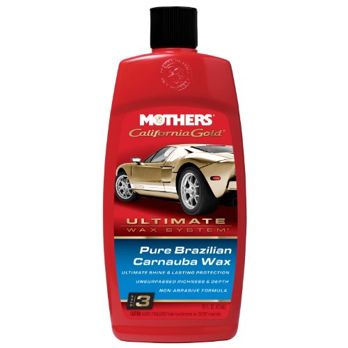 Mothers 05750 California Gold Pure Brazilian Carnauba Liquid Wax Ultimate System Step 3 16 Oz