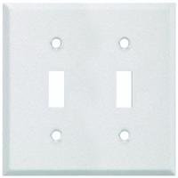 Jackson-deerfield Mfg 8wk102 Pro-white Steel Wrinkle Wall Plate