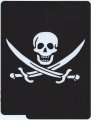 Stickertalk Jolly Roger Vinyl Sticker 7 Inches By 9
