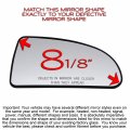 Passenger Right Side Mirror Glass Assembly With Plastic Back Plate Non-heated Compatible 2005-2010 Chevrolet Chevy Cobalt